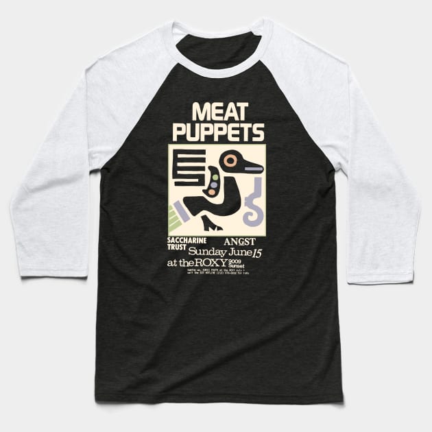 Meat Puppets Concert Flier A Baseball T-Shirt by TheObserver